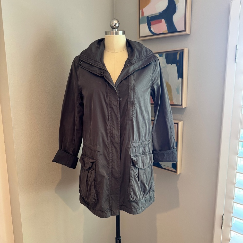 Women's Gray Hooded Jacket size 1/small